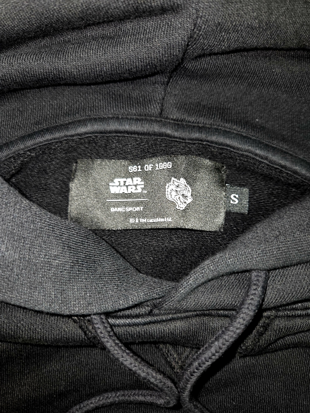 Darc Sport/Star Wars Collab Unisex "Queen's Shadow" Black Pullover Hoodie. - Picture 4 of 7